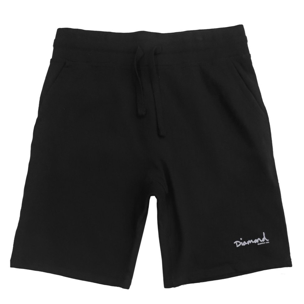 New Diamond Supply Co Black/Gray Mens Sweat Shorts